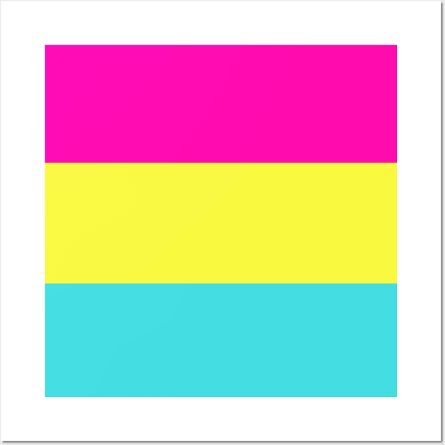 Pansexual Striped Pride Flag Wall Art by Merch4Days